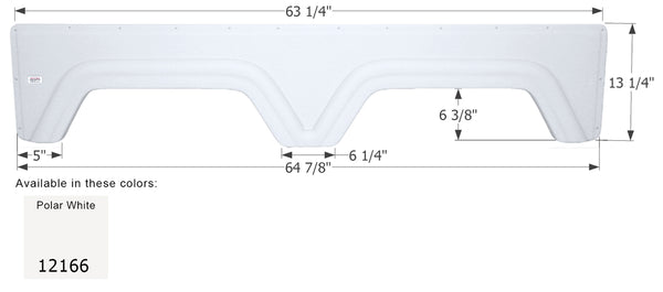 Glendale Tandem Fender Skirt FS2166 - ICON 12166