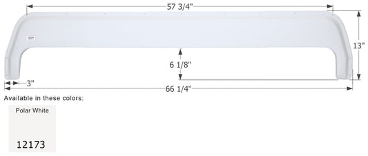 Forest River Travel Trailer Fender Skirt FS2173 - Polar White  ICON 12173