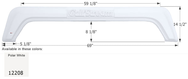 Gulf Stream 5th Wheel Travel Trailer Fender Skirt FS2208 - ICON 12208