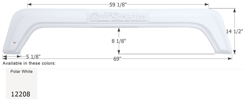 Gulf Stream 5th Wheel Travel Trailer Fender Skirt FS2208 - ICON 12208