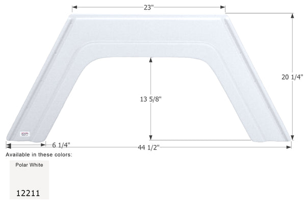 Glendale Single Axle Fender Skirt FS2211 - ICON 12211