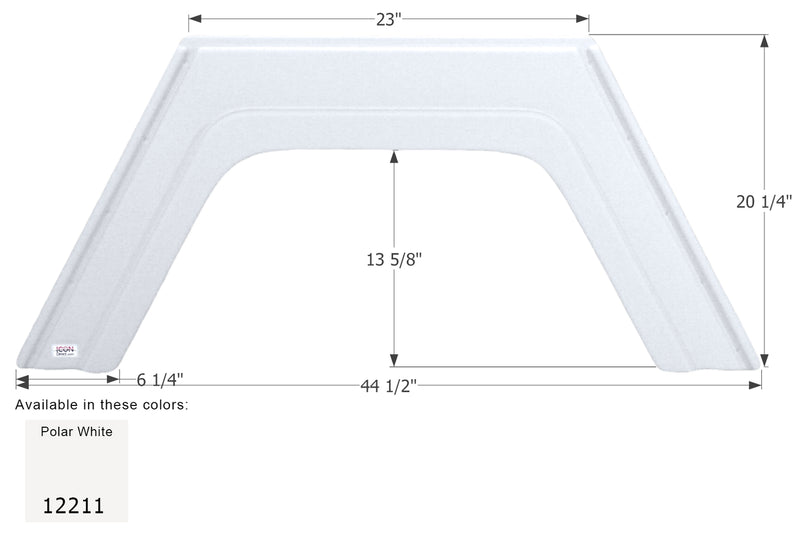 Glendale Single Axle Fender Skirt FS2211 - ICON 12211