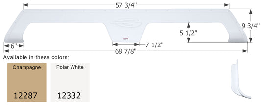 Gulf Stream Tandem Fender Skirt FS2287 - ICON  (2 colors - 12287, 12332)