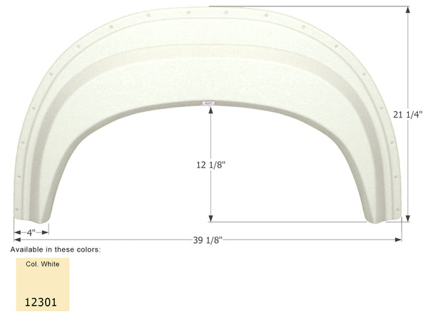 Frontier Single Axle Fender Skirt FS2301 - ICON 12301