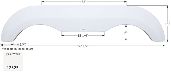 Award Tandem Fender Skirt FS2325 - ICON 12325