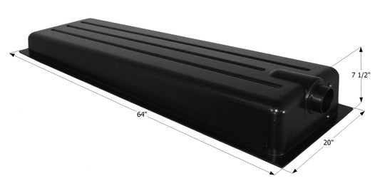 Holding Tank Center End Drain HT186BED - 20 gal. -  64" x 20" x 7 1/2" - ICON #12368