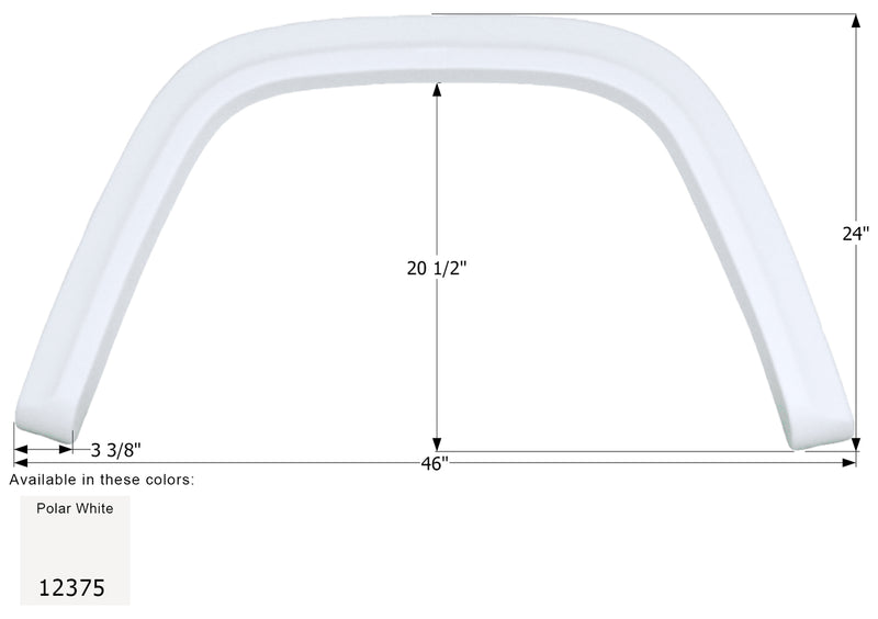 Gulf Stream Single Fender Skirt FS2375 - ICON 12375