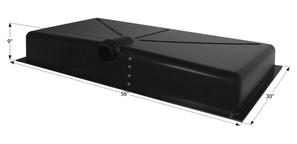 Holding Tank Center Side Drain HT241SD - 43 Gal. - 56" x 30" x 9" - ICON #12379