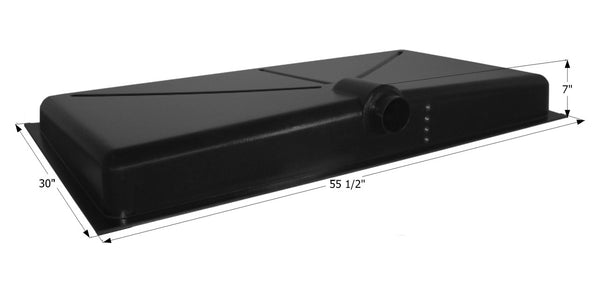 Holding Tank Center Side Drain HT241BSD - 33 Gal. - 55 1/2" x 30" x 7" - ICON #12380