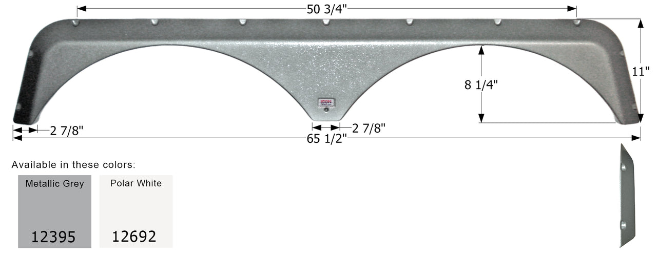 Jayco Tandem Fender Skirt FS2395 - ICON  (2 colors - 12395, 12692)