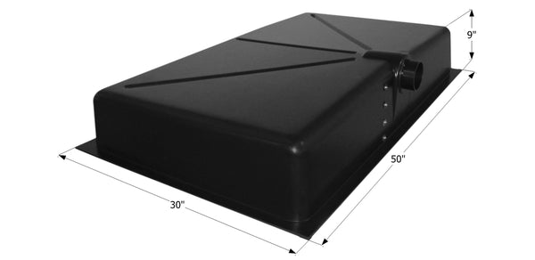 Holding Tank Center Side Drain HT138SD - 44 Gal. - 50" x 30" x 9" - ICON #12423