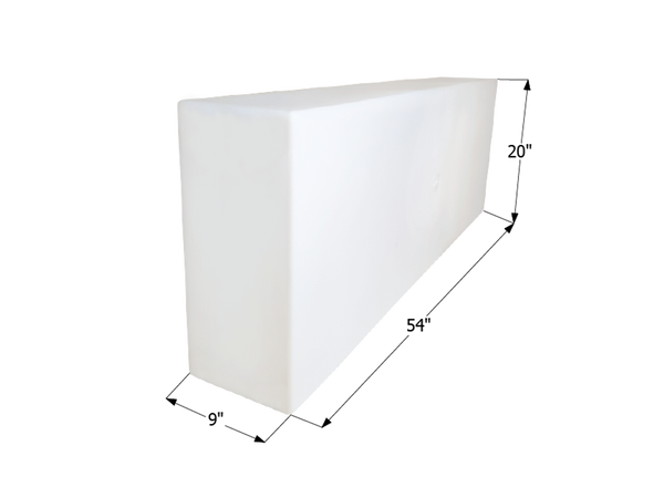 Fresh Water Tank WT2450/Blank - 39 Gal. - 54" x 20" x 9" - ICON #12450