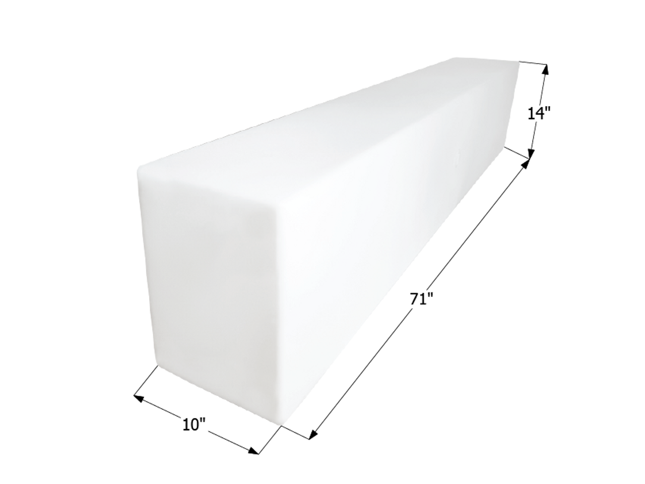Fresh Water Tank WT2451 - 41 Gal. - 71" x 14" x 10" - ICON #12715