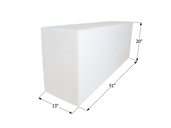 Fresh Water Tank WT2452/blank- 54 Gal. - 51" x 20" x 13" - ICON #12452