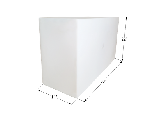 Fresh Water Tank WT2453/Blank - 50 Gal. - 38" x 22" x 14" - ICON #12453