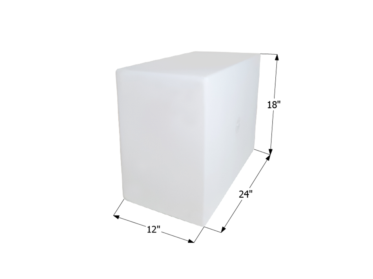 Fresh Water Tank WT2454/Blank - 20 Gal. - 24" x 18" x 12" - ICON #12454