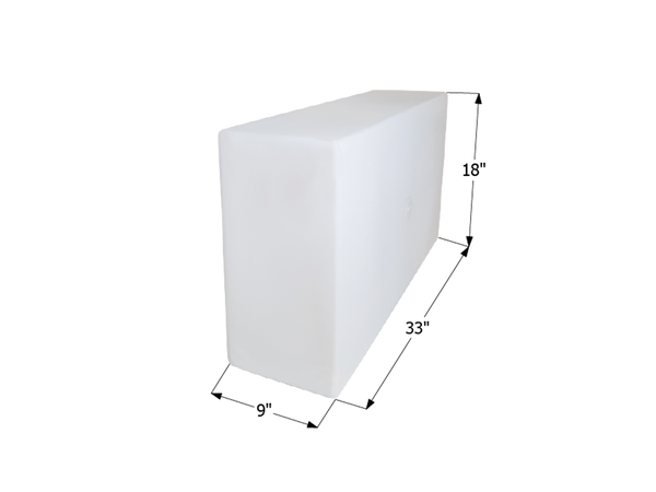 Fresh Water Tank WT2455/blank - 20 Gal. - 33" x 18" x 9" - ICON #12455