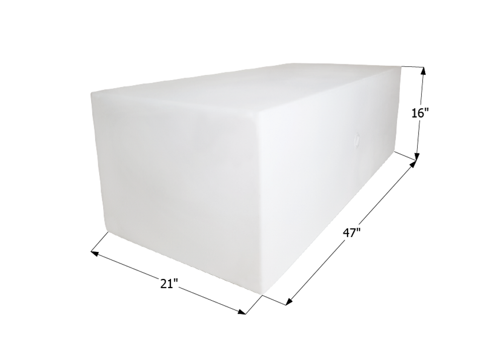 Fresh Water Tank WT2456/blank - 63 Gal. - 47" x 21" x 16" - ICON #12456