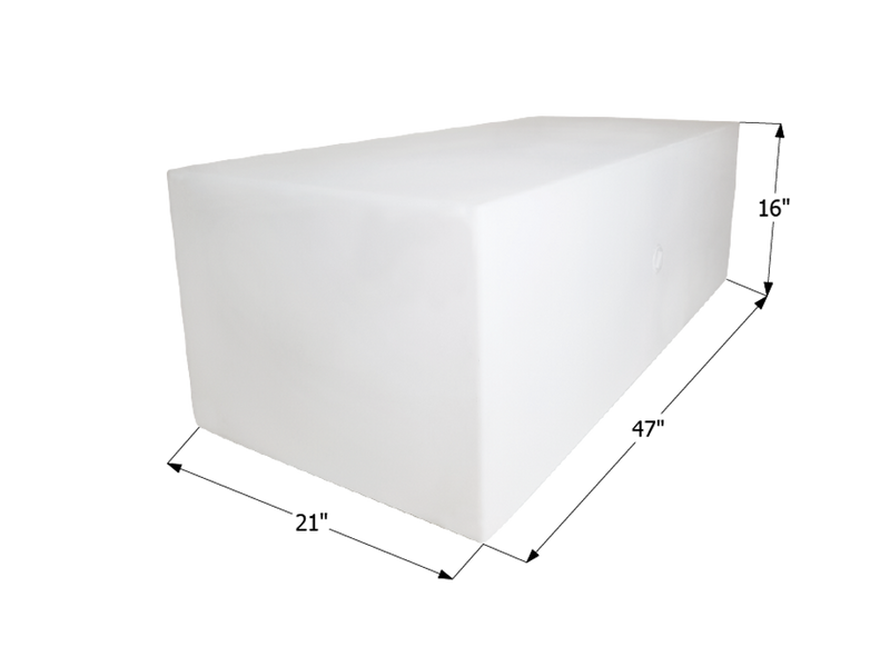 Fresh Water Tank WT2456/blank - 63 Gal. - 47" x 21" x 16" - ICON #12456