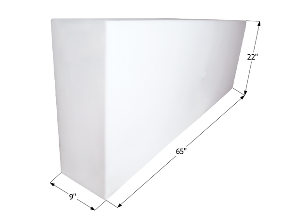 Fresh Water Tank WT2458/blank - 51 Gal. - 65" x 22" x 9" - ICON #12458