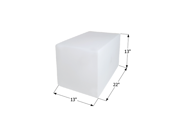 Fresh Water Tank WT2459/Blank - 15 Gal. - 22" x 13" x 13" - ICON #12459