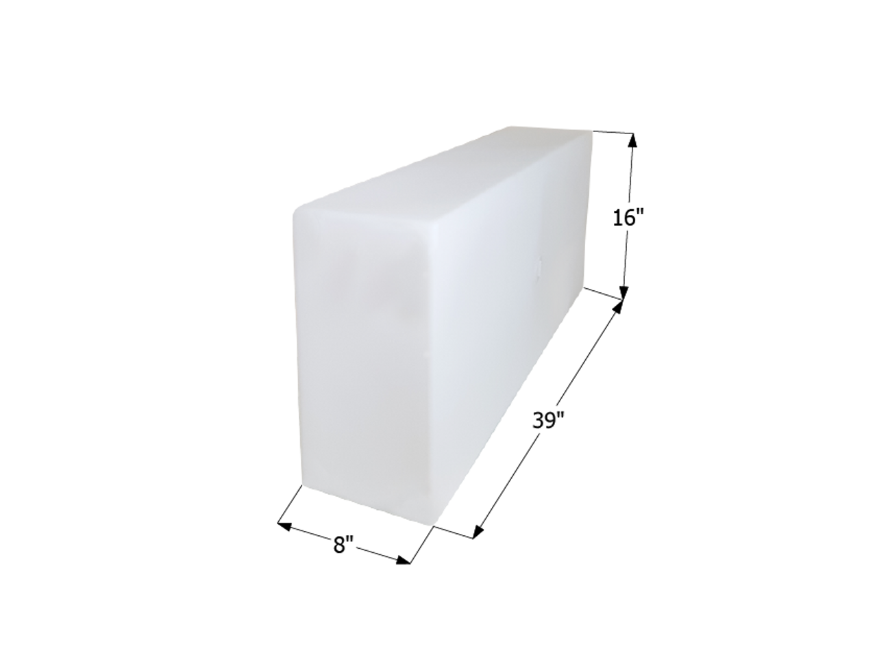 Fresh Water Tank WT2460/blank - 20 Gal. - 39" x 16" x 8" - ICON #12494