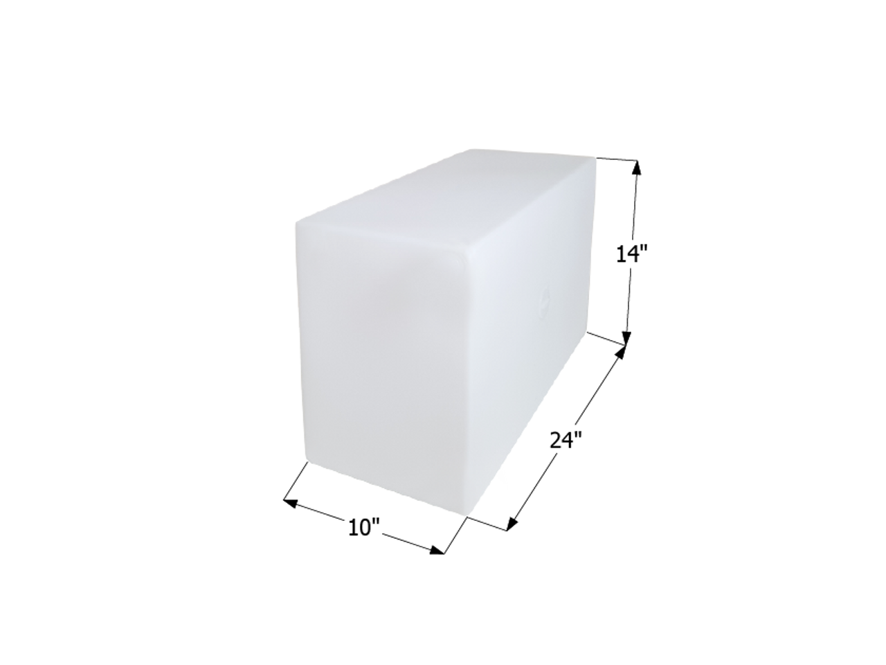 Fresh Water Tank WT2462/Blank - 15 Gal. - 24" x 14" x 10" - ICON #12496