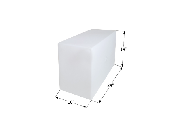 Fresh Water Tank WT2462/Blank - 15 Gal. - 24" x 14" x 10" - ICON #12496