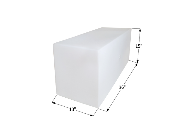Fresh Water Tank WT2463/Blank - 30 Gal. - 36" x 15" x 13" - ICON #12497