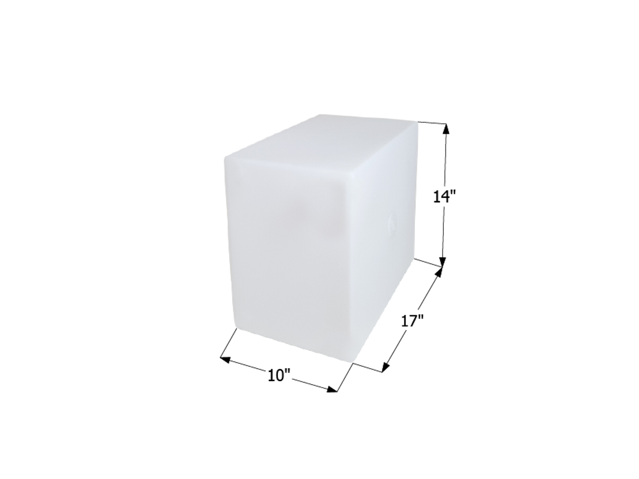 Fresh Water Tank WT2464/Blank - 10 Gal. - 17" x 14" x 10" - ICON #12498