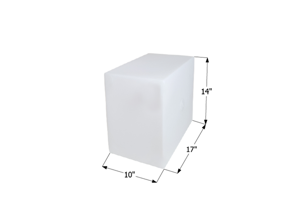 Fresh Water Tank WT2464/Blank - 10 Gal. - 17" x 14" x 10" - ICON #12498
