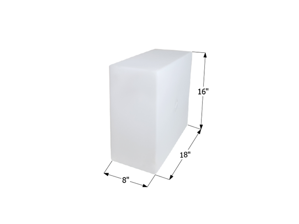 Fresh Water Tank WT2465/Blank Tank - 10 Gal. - 18" x 16" x 8" - ICON #12499