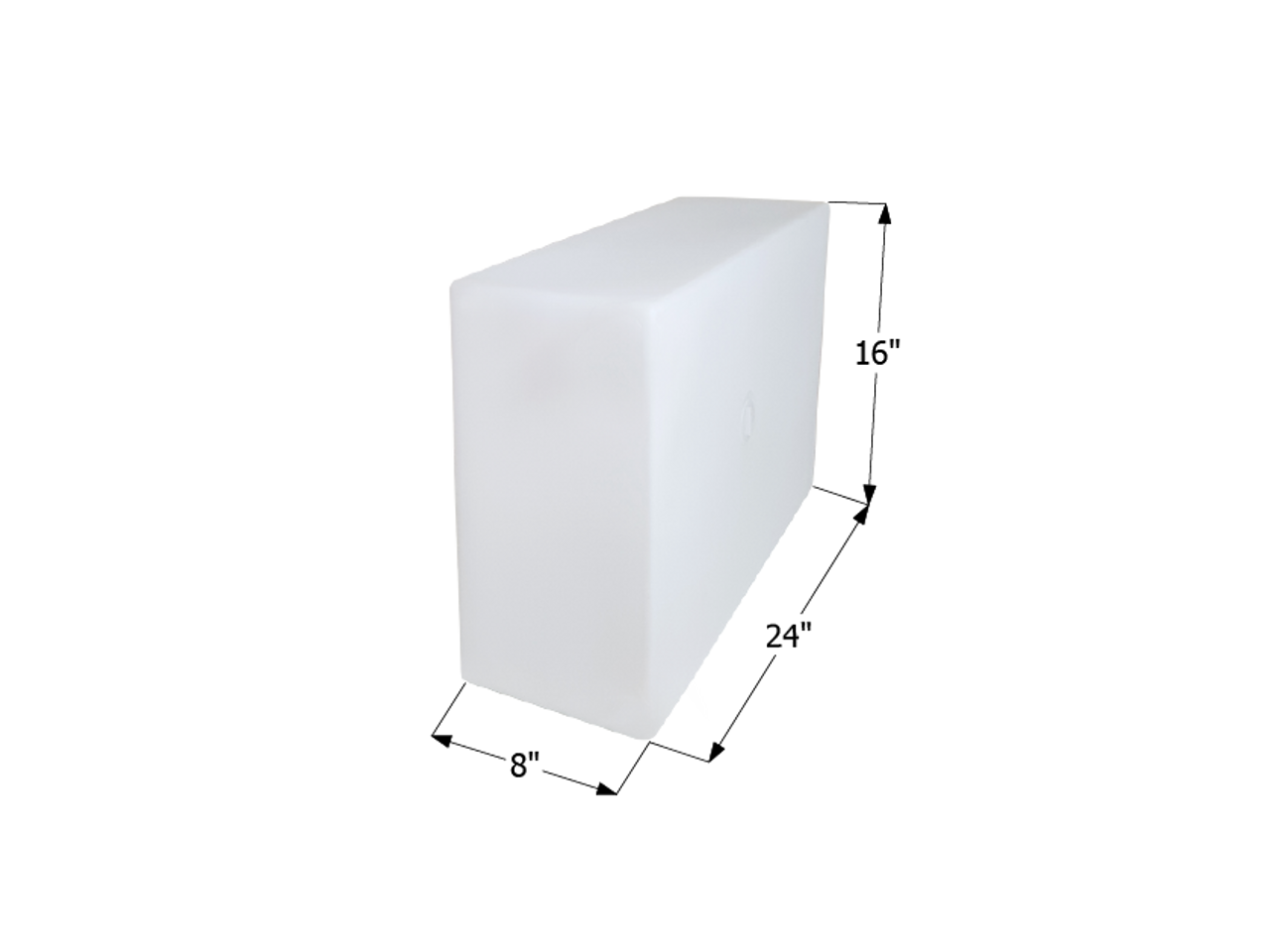 Fresh Water Tank WT2466/Blank Tank - 12 Gal. - 24" x 16" x 8" - ICON #12500
