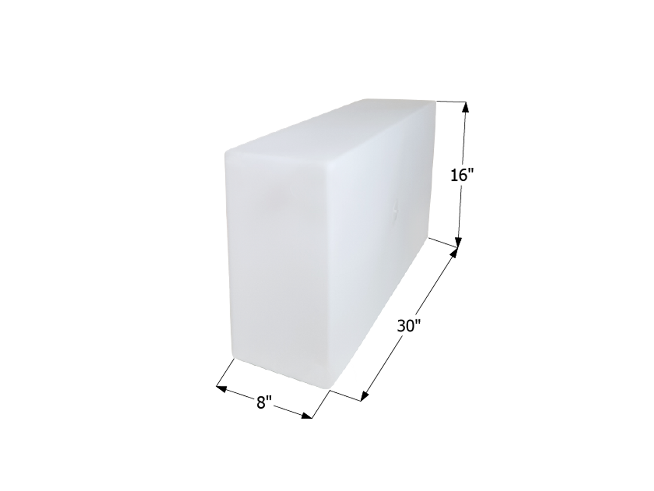 Fresh Water Tank WT2467/Blank Tank - 15 Gal. - 30" x 16" x 8" - ICON #12501
