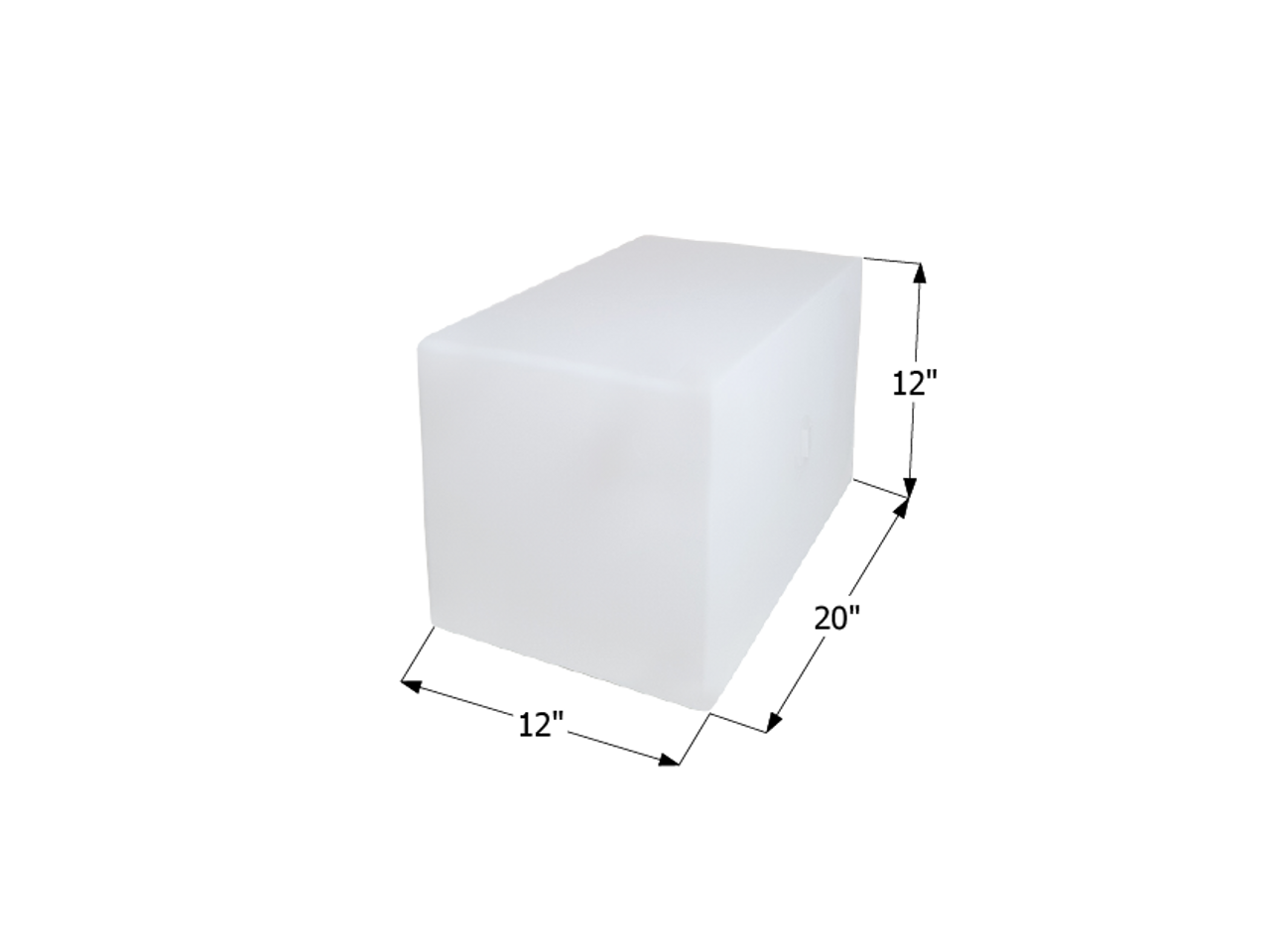 Fresh Water Tank WT2470/blank tank - 12 Gal. - 20" x 12" x 12" - ICON #12504