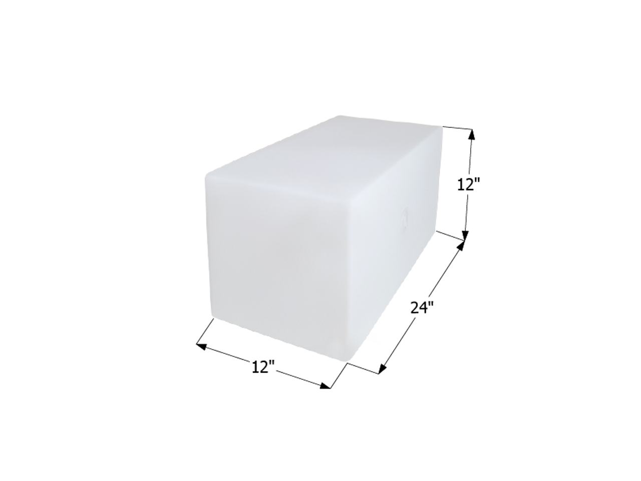 Fresh Water Tank WT2471/Blank Tank - 15 Gal. - 24" x 12" x 12" - ICON #12505