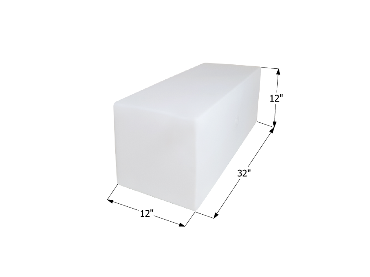 Fresh Water Tank WT2472/Blank Tank - 20 Gal. - 32" x 12" x 12" - ICON #12506