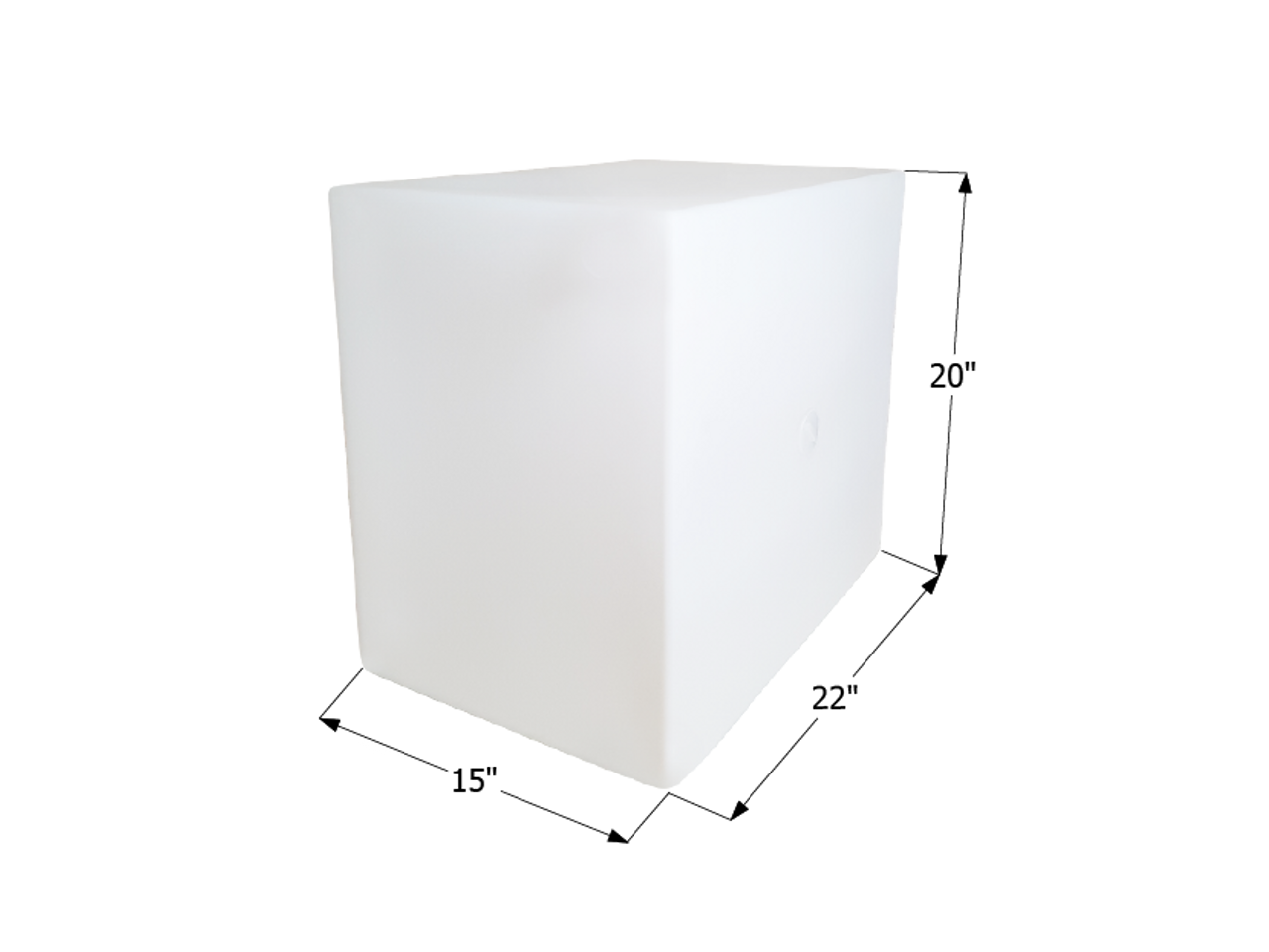 Fresh Water Tank WT2473/Blank Tank - 26 Gal. - 22" x 20" x 15" - ICON #12507