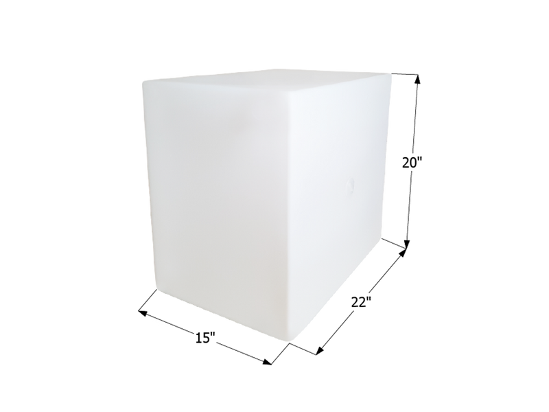 Fresh Water Tank WT2473/Blank Tank - 26 Gal. - 22" x 20" x 15" - ICON #12507