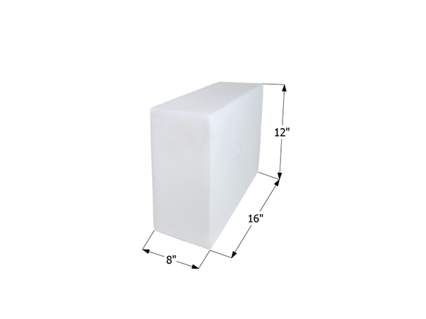 Fresh Water Tank WT2474/Blank Tank - 6 Gal. - 16" x 12" x 8" - ICON #12508