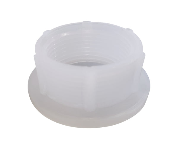 Water Tank Fitting - 1 1/4" Raised FPT Spin Weld Fitting - White - ICON #12510