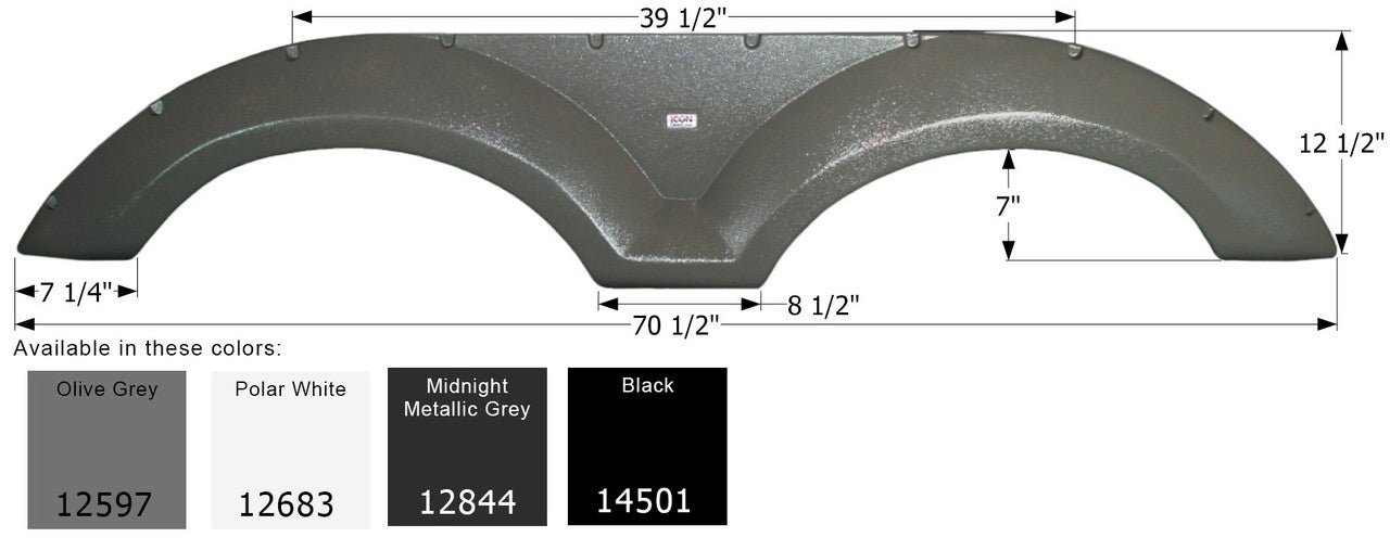 Coachmen Tandem Fender Skirt FS2597 - ICON  (4 colors - 12597, 12683, 12844, 14501)