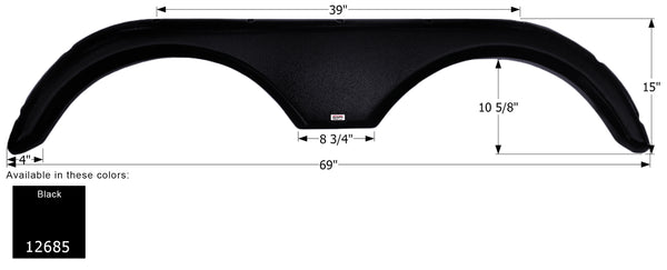 Gulf Stream Tandem Fender Skirt FS2685 - ICON 12685