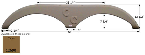 Forest River Tandem Fender Skirt FS2690 - ICON 12690