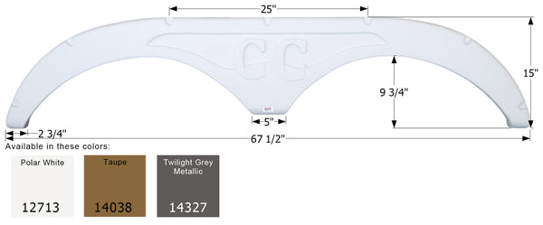 Forest River Tandem Fender Skirt FS2713 - Black - ICON 14518