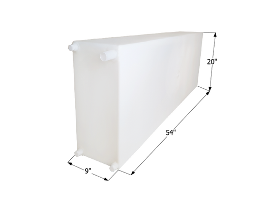 Fresh Water Tank WT2450 - 39 Gal. - 54" x 20" x 9" - ICON #12714