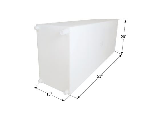 Fresh Water Tank WT2452- 54 Gal. - 51" x 20" x 13" - ICON #12716