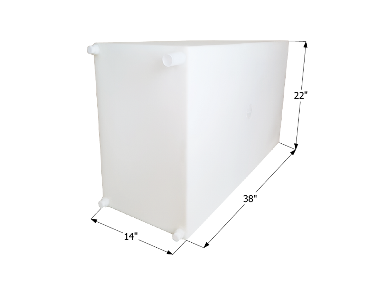 Fresh Water Tank WT2453 - 50 Gal. - 38" x 22" x 14" - ICON #12717