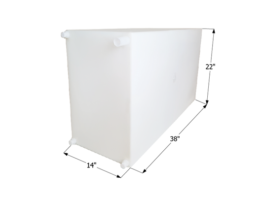 Fresh Water Tank WT2453 - 50 Gal. - 38" x 22" x 14" - ICON #12717