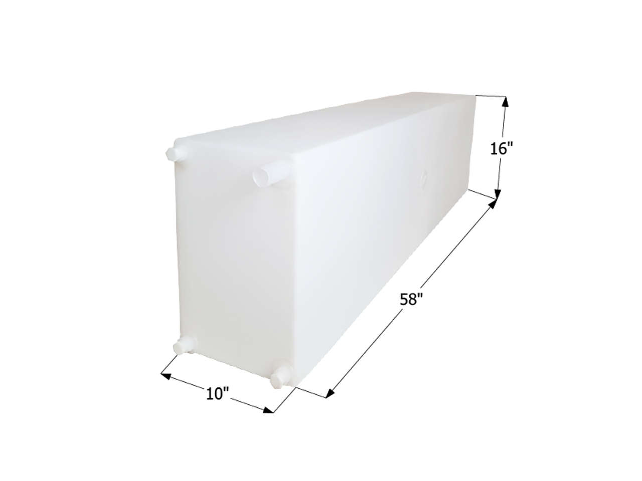 Fresh Water Tank WT2457 - 38 Gal. - 58" x 16" x 10" - ICON #12721